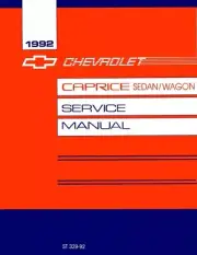 1992 Caprice & Classic Shop Service Repair Manual Book Engine Electrical