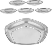 Abaodam 6pcs Model Painting Palette Watercolor Paint Mixing Trays for Artists Metal Palette Set for Oil Watercolor