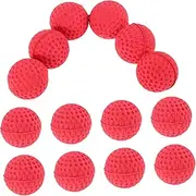 Abaodam Miniature Foam Orbs 50 Pack Red Eva Foam Balls Soft Safe for Boys and Girls Adults Ball Firing Game