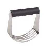 Appetito Stainless Steel Deluxe Pastry Blender w/ Soft Grip Baking Tools