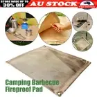 BBQ Fireproof Mat Fire Pit Mat Decking Camp Grill Mat Flame Retardant Mat AU