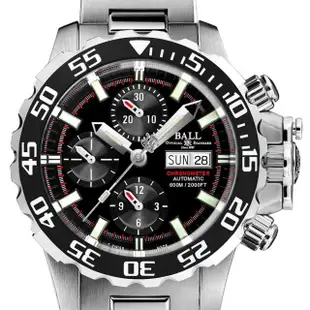 【BALL 波爾】B6_Engineer系列 COSC認證 陶瓷錶圈 600米 計時潛水機械腕錶 母親節 禮物(DC3226A-S4C-BK)