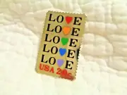 Vtg LOVE Stamp COA Metal USPS Pin New in Package 1984 certificate authenticity