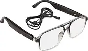 Whnbuij Smart Glass Device - Wireless Audio Eyewear, Speaker Frame | Distribution of Open Ear Strength, UV Protection Lens Design, Outdoor Transit / 5.71 x 1.97 Inch Work Glass