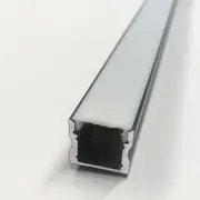 Strip Light Profile L1000mm H15.3mm Opal Black Aluminum - VB-ALP004-R-1M-BLK