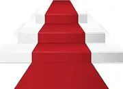 Aisle Runner Carpet, Red Wedding Aisle Runner Carpet, 2mm Thickness Non-Slip Runner Rugs for Church Party Decoration Prom Outdoor, Walkway Floor Mat Hallway Carpet Roll, Cuttable
