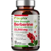 biophix Berberine High Absorption with Bioperine 22,500 mg 60 Tablets