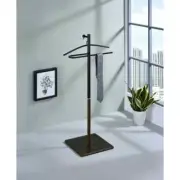 Valet Stand Mens Organizer Freestanding Metal Shirt Coat Hanger Pants Trousers