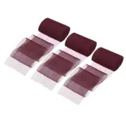3 Rolls Ribbon Crinkle Chiffon 1.5" 6Yard Wine Red
