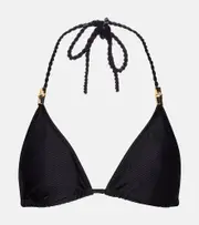 [Heidi Klein] Heidi Klein Core triangle bikini top AU 8 black