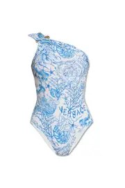 Versace Pattern-Printed One Piece Swimsuit 1,2,3,5 Blue