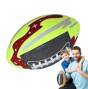 Youth Size Football - Extra Grip Kids Footballs, Rubber Junior Football | Pass Back Junior Composite Football, Junior Size Youth Football Practice Ball for Indoor Outdoor Games Sports