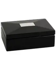 Bey-Berk Ebony Hinged Box