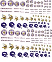 1/64 Minnesota Vikings nfl Waterslide Decals MADE IS THE USA