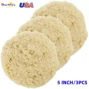 Pack of pack 5inch Wool Buffing Pads - Detailing Polishing Pad Polisher Buffer