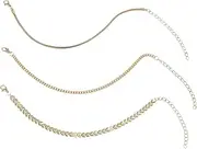 Holibanna 3pcs Chain Bracelet Set Adjustable Anklet Anklets Layered Ankle Chain Retro Ankle Bracelet Hollow Foot Chain Gold Dainty Bracelet Pendant Ankle Bracelets Beach Anklet Bracelet