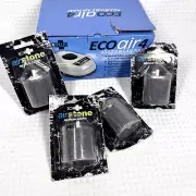 EcoPlus Eco Air 4 Four Outlet 6.5 Watt 253 GPH Lot 4 Air Stones Medium Round