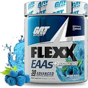 GAT Sport Flexx EAAs + Hydration, Essential Amino Acids with BCAAs, Blue Razz, 30 Servings