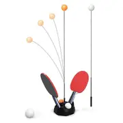 Table tennis trainer children portable table tennis set with soft shaft for self-training decompression