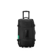 United Colors of Benetton Now Two Wheeled Rolling Duffel Bag Black