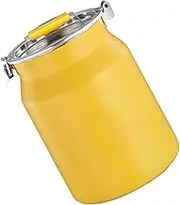 PRETYZOOM Stainless Steel Rice Storage Container Sealed Kitchen Bucket with Inner Lid and Stylish Rice Storage for Home Use