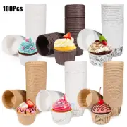 100pcs Paper Cupcake Cup 2.5oz Standard Muffin Baking Cups Liners Cupcakes Case