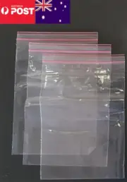 16x25cm Resealable ZipLock Bags-Self Seal-Clear Plastic-Poly Transparent