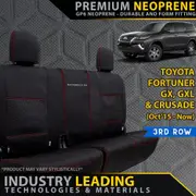 Toyota Fortuner - GP6 Premium Neoprene 3rd Row Seat Covers (Made to Order)