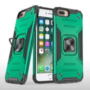 MCC Shockproof iPhone 7+ 8+ Plus Heavy Duty Case Cover Tough Apple Ring [Dark Green]