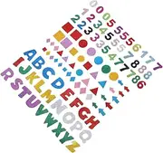 COMNESTBI Learning Pack 3 Sets of Shiny Gold Eva Letter Stickers for Classroom Boys and Girls' Crafts Wall Decor