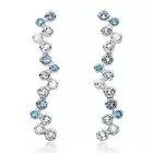Myjs Fidelity Drop Earrings With Blue Swarovski Crystals Wgp Dangle Wedding