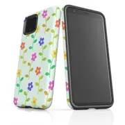 For Google Pixel 4 XL Case Armour Protective Cover Flowers Colourful