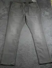 Buffalo David Bitton Men's Skinny MAX Jeans, Grey, 34W x 30L