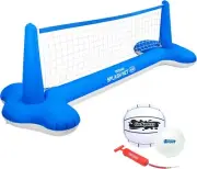 GoSports Inflatable Pool Volleyball Game with Net, Balls & Pump - Fun Water Spor