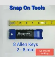 Snap On Tools Folding METRIC Hex Wrench set Plastic Handle AWMEF8K- 8 keys NEW!!