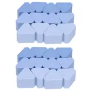 Pencil Erasers, 24 Pcs Rubber Triangle Gradient Mini Cute Erasers, Blue