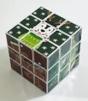 Christmas Rubik’s Cube Holiday Design 3D Puzzle