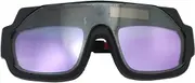 Welding Goggles, Shock-Proof Eyeglasses, Shock Scratch Resistant Auto Darkening Welder Goggles for TIG ARC MIG Plasma Cutting Construction Lab Grinding