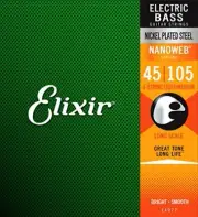 Elixir Elixir Base String NANOWEB Nickel Long Scale Light / Medium .045 -. 105 #