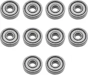ECSiNG 10PCS 625ZZ Deep Groove Ball Bearings ABEC-5 Double Metal Sealed Bearing Steel 5x16x5mm for Agricultural Machinery Robot Elevator Skateboard Inline Skate