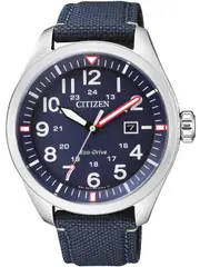 Citizen Eco-Drive AW5000-16L Blue Fabric Mens Watch