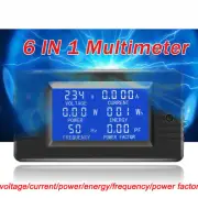 Digital Power Watt Meter Monitor Voltage Wh Voltmeter Ammeter 100A LCD Panel US