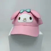 My Melody One Size 3D Embroidered Pink Cotton Trill Snapback Cap NWT