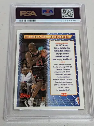 1996-97 Topps Mystery Finest #M14 Michael Jordan PSA10