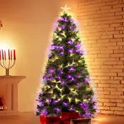 Santaco Christmas Tree with Lights 1.5M Xmas Trees Fibre Optic Atificial Decor