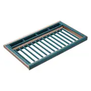 B Series Pull Out Trouser and Belt Rack - Holds 14 Pairs - Fits 900mm Cabinet - Teal Finish