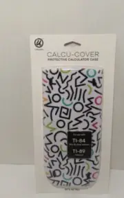 Calculator Case Cover for TI-84 or TI-89 Calcu-Cover, 80's Retro, RN:15038, New
