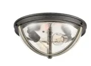 ELK Lighting Prescott 14 in. 2-Light Anvil Iron Flush Mount ( Free Shipping! )