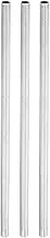 YOKIVE 3 Pack Lamp Pipe Nipple, 28cm Length M10 Thread 1mm Pitch Zinc Plated Pipe Lamp Parts, Great for Light Fittings