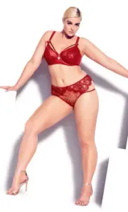 City Chic Ladies Clementine Underwire Soft Cup Bra size 12E Colour Shiraz